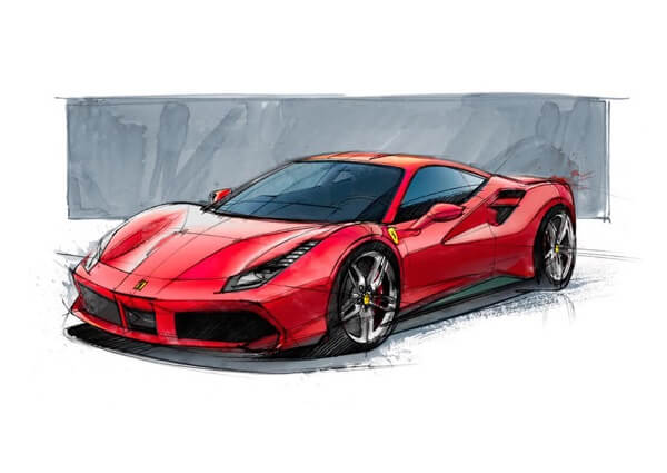 Ferrari 488gtbDesign Overview