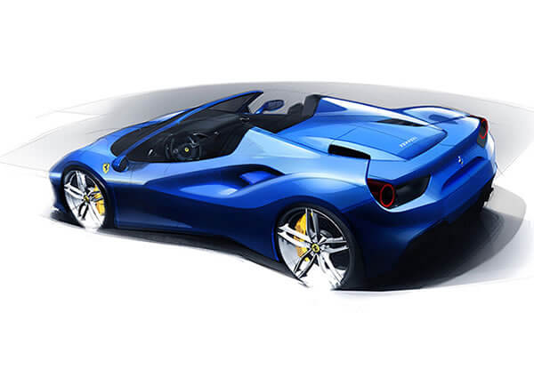 Ferrari 488gtbspiderDesign Overview
