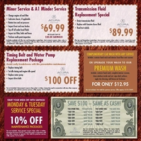 Service and Parts Specials