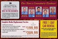 Service and Parts Specials