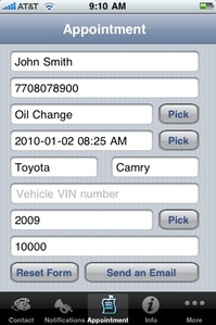 Schedule Service Appointments
