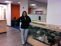 Erika Herrera in our new service department entrance