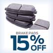15% OFF BRAKE PADS WITH any rotor resurface - Combine with  our free brake inspection and $ave!