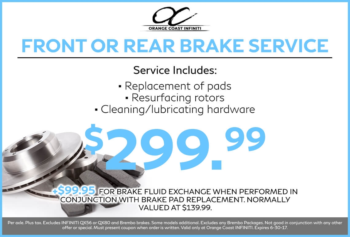 INFINITI Factory Front or Rear Brakes