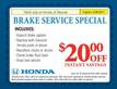 BRAKE SERVICE SPECIAL  