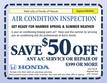 AIR CONDITION INSPECTION KEEP COOL IN THIS WARMER WEATHER... 
