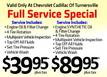 OIL CHANGE, TIRE ROTATION NOW ON SALE...  $39.95! FOR A LIMITED TIME!
