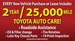 Toyota Auto Care Complimentary on all New Toyotas Click here for more details.