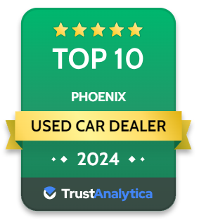 Top 10 Phoenix Used Car Dealer 2024 Badge | TrustAnalytica