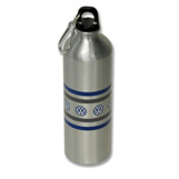 Striped Metal H2O Bottle