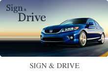 Hendrick Honda Sign and Drive